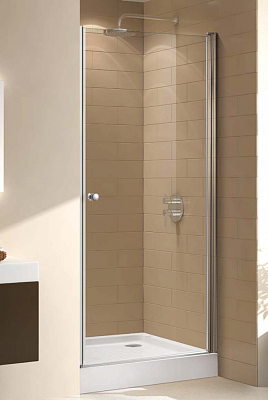 Дверь для ниши 600х1900, стекло матовое / профиль хром, Cezares ECO-O-B-1-60-P-Cr