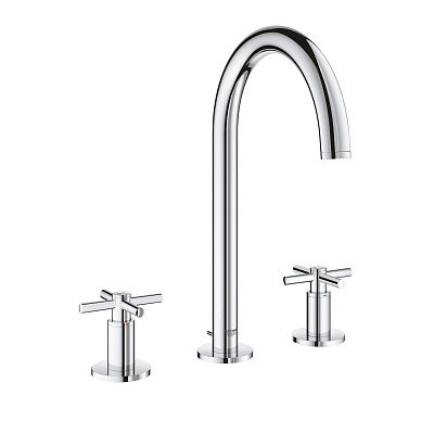Смеситель для раковины на три отверстия, DN 15 M-Size Grohe Atrio 20008003, цвет хром