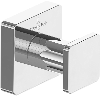 Крючок для полотенец Villeroy&Boch Elements – Striking TVA15201100065, цвет никель полированный