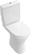 Унитаз-компакт с открытым смывным краем Villeroy&Boch O.novo 5689R0R1, цвет альпийский белый ceramic