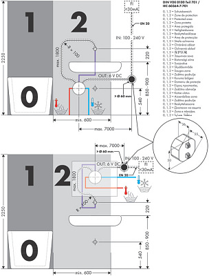 Электронный смеситель настенный с изливом 161 мм, цвет полированный черный хром. AXOR Citterio 39117