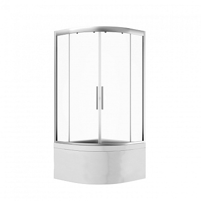 Стекла для душевого ограждения стекла прозрачные / профиль матовое серебро AM.PM Gem W90G-401A090WT