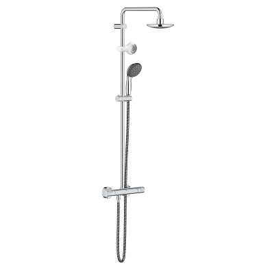 Душевая система с термостатом для настенного монтажа Grohe Vitalio Joy System 26274000, цвет хром