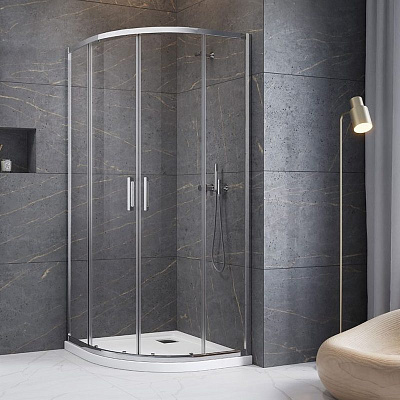 Ограждение 90х90х200 -двери, хром / прозрачное 6мм, Radaway Premium Pro PDD 1013000-01-01