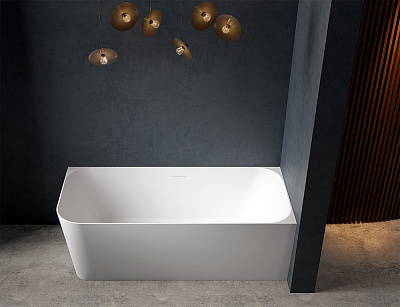 Ванна пристенная 160х75, белый, Abber AB9331-1.6 R