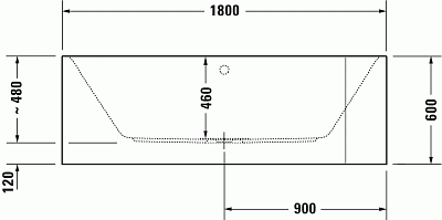 Ванна, графит матовый, Duravit Happy D.2 Plus 700449800000000