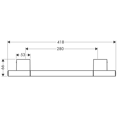 Поручень, цвет шлифованная медь. AXOR Uno 41530950