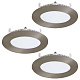 Комплект спотов Fueva 3: встраиваемый, 3000K, LED, Eglo 34013