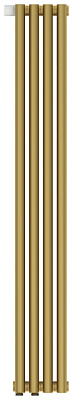 Отопительный радиатор Сунержа Эстет-1 EU50 левый 1200х180 4 секции, матовое золото, 032-0310-1204