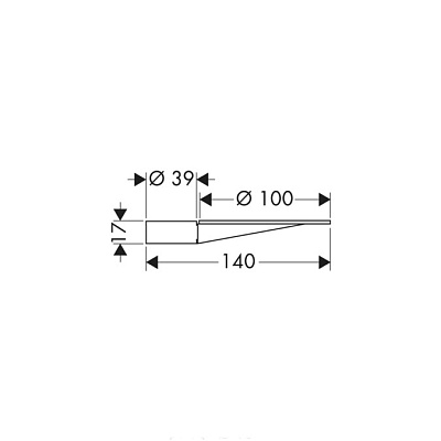 Мыльница/полка, цвет полированное красное золото. AXOR Starck 10915300