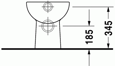 Унитаз напольный, белый alpin / hygieneglaze, Duravit D-Code 21090920002