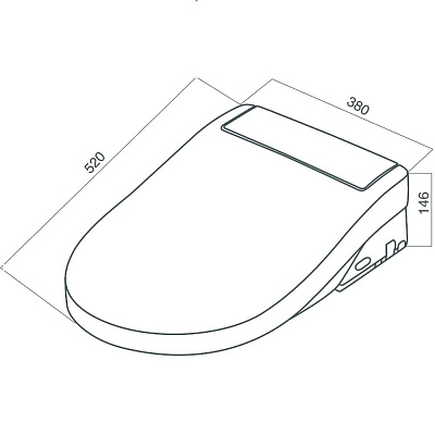 Электронная крышка-биде CleanCare белый AM.PM AM.PM CCC7851WH
