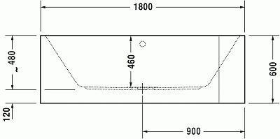 Ванна гидромассажная, белый alpin, Duravit Happy D.2 760316000CE1000