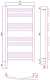 Полотенцесушитель электрический Сунержа Богема 3.0 выгнутая 1000х500 МЭМ левый, матовый белый, 30-58