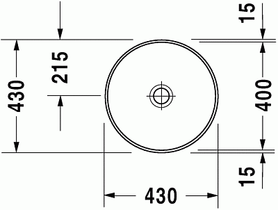 Умывальник встраиваемый, белый alpin, Duravit Architec 0463400000