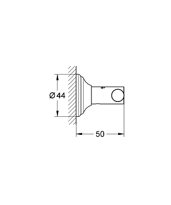 Крючок для банного халата Grohe Essentials Authentic 40656001, цвет хром