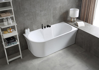 Ванна пристенная 170х78, белый, Abber AB9335-1.7 R