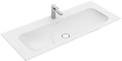 Раковина для установки на тумбу Villeroy&Boch Finion 4164CBR2, цвет star white ceramicplus (ярко-бел