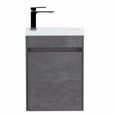 База под раковину 400, stucco cemento, BelBagno Pietra MINI-400-1A-SO-SCM-R