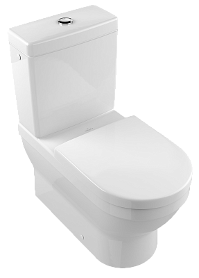 Унитаз-компакт с вертикальным смывом Villeroy&Boch Architectura 56861001, цвет альпийский белый