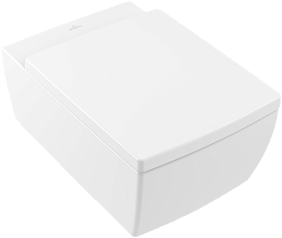 Унитаз подвесной с открытым смывным краем Villeroy&Boch Memento 2.0 4633R0S5, цвет ebony ceramicplus