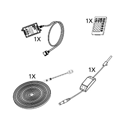 Лента Flexible Stripe: пульт, светодиод, диммер, LED, Eglo 99724