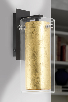 Бра Pinto Gold: настенный, E27, Eglo 97839