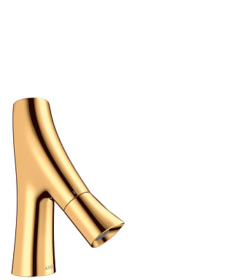 Кран 50 без сливного набора, цвет полированное золото. AXOR Starck Organic 12110990