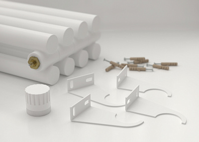 Отопительный радиатор Сунержа Эстет-11 EU50 1200х225 5 секций, матовый белый, 30-0312-1205