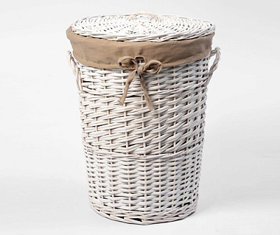 Плетеная корзина для белья с крышкой WasserKRAFT Aller WB-106-L