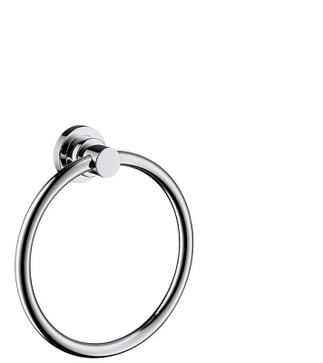 Полотенцедержатель кольцевой, цвет полированный черный хром. AXOR Citterio 41721330