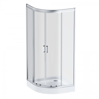 Стекла для душевого ограждения стекла прозрачные / профиль матовое серебро AM.PM Gem W90G-401-090WT