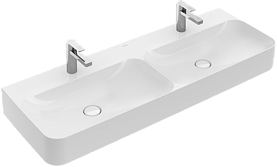 Двойная раковина Villeroy&Boch Finion 4139D2R1, цвет альпийский белый ceramicplus