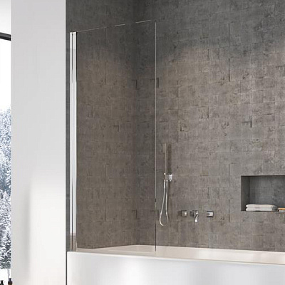 Шторка на ванну 1500х700 правая, хром / прозрачное 8мм, Radaway NES 8 PNJ I 70 Right 10061070-01-01R